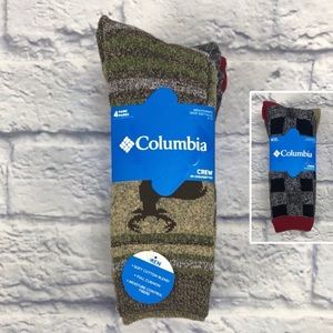 Columbia Men’s Cotton Blend Crew Socks | 4 Pairs